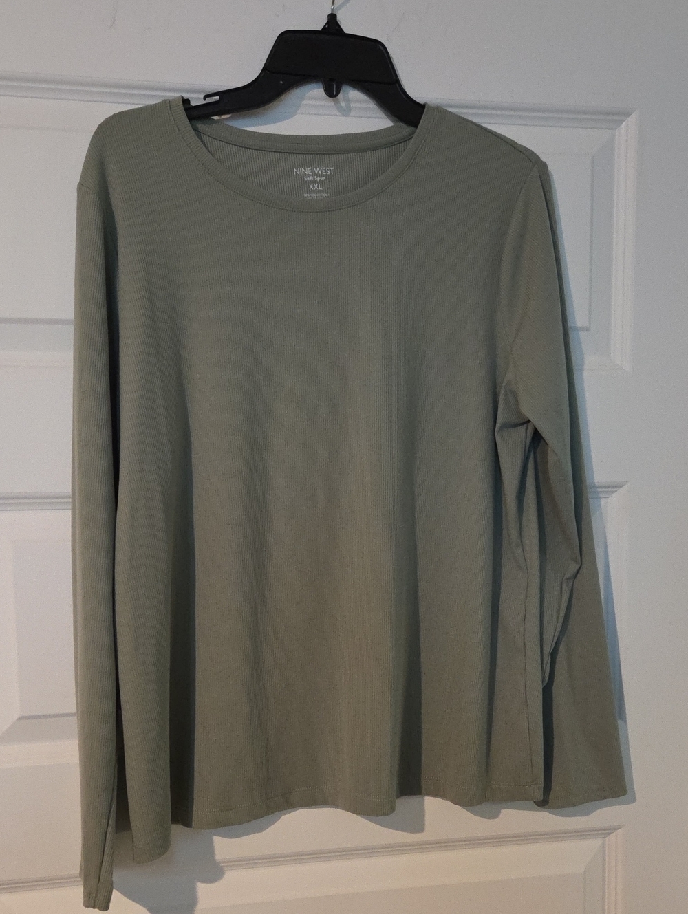Nine West Women's Long Sleeve Crewneck - Sage